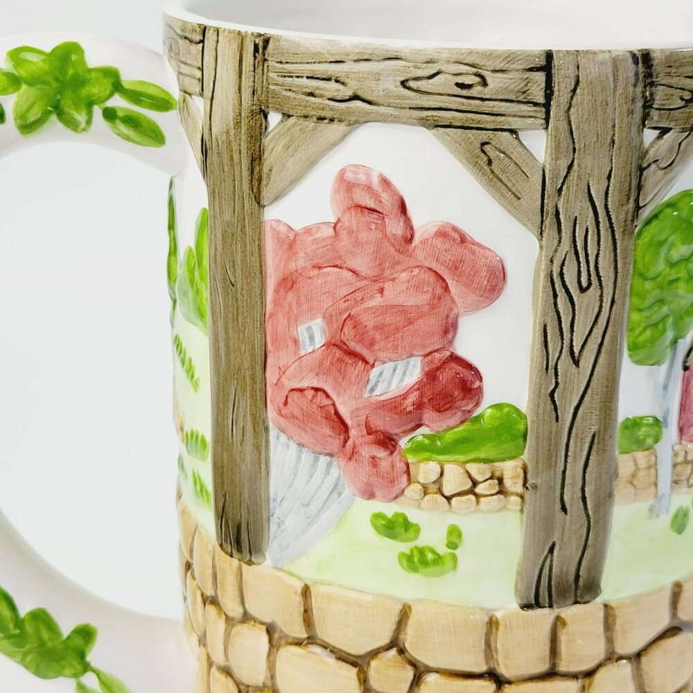 Vintage Johnson Brothers Friendly Village Water Pitcher 8" Farmhouse Textured - Picture 14 of 14